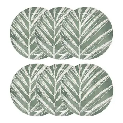 Lote de 6 platos de postre "Green Harmony" - atmosphera.com