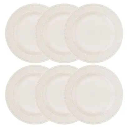 Juego de 6 platos llanos "Perle" - atmosphera.com