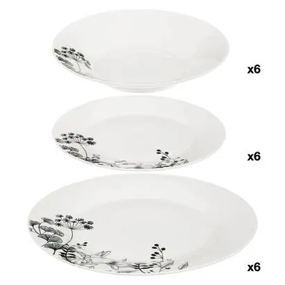 Vajilla "White Floral" - atmosphera.com