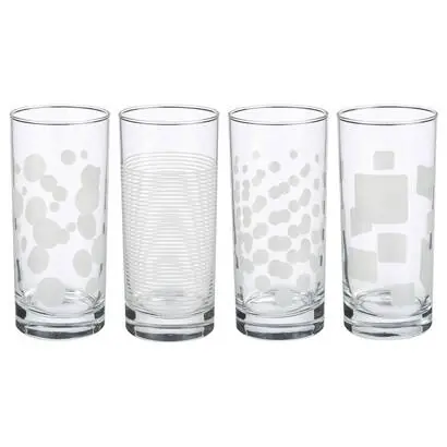 Lote de 4 vasos altos "Toni'Eau" - atmosphera.com
