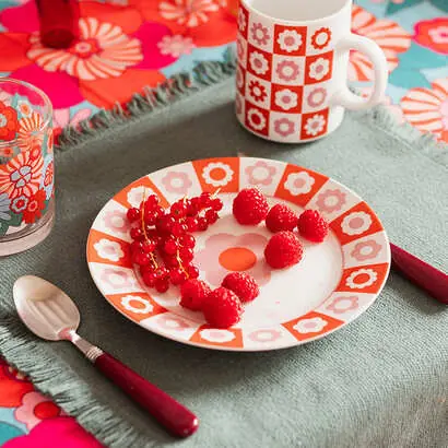 Juego de 6 platos de postre "Bloomorama" - SECRET DE GOURMET