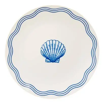 Juego de 6 platos de postre "Oceania" - SECRET DE GOURMET