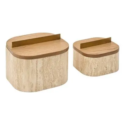 Juego de 2 cajas decorativas "Anaya" - Atmosphera