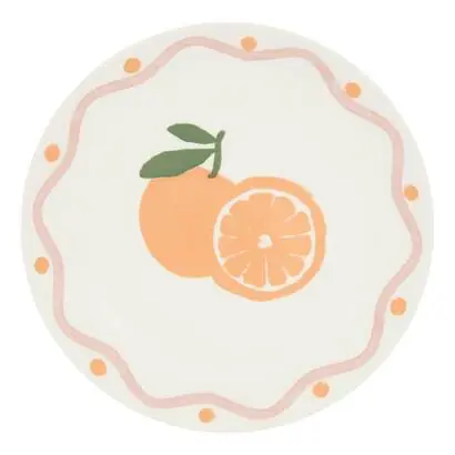 Juego de 6 platos de postre "Fruity" - SECRET DE GOURMET