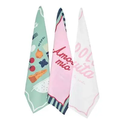 Set de 3 paños de cocina "Della pasta" - Atmosphera