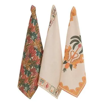 Lote de 3 paños de cocina "Tropical" - Atmosphera
