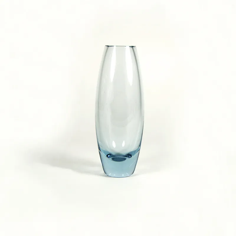 Jarrón de cristal Holmegaard diseño años 60 - Cerámica y Cristal
