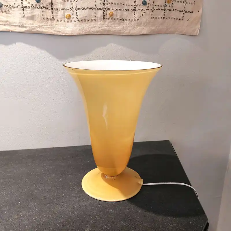Lámpara de mesa de cristal de Murano - Cerámica y Cristal