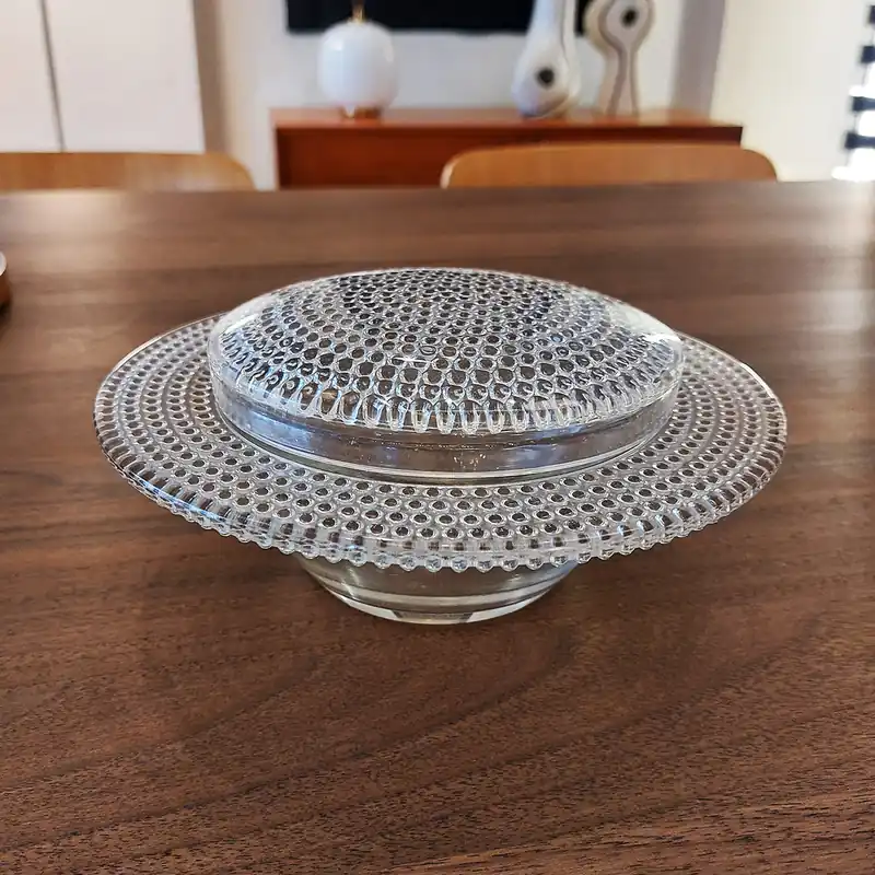 Mantequillera. Cristal de Lalique - Cerámica y Cristal