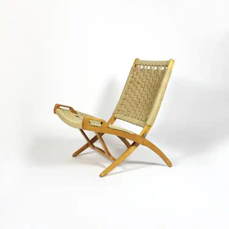 Silla plegable de cuerda. Suecia, 60s - Sillas