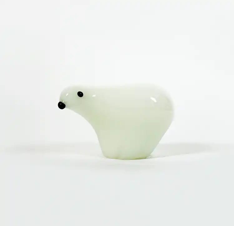 Oso Polar. Cristal de Murano - Cerámica y Cristal