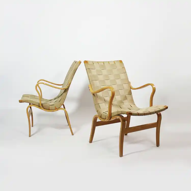 Pareja de sillones de Bruno Mathsson