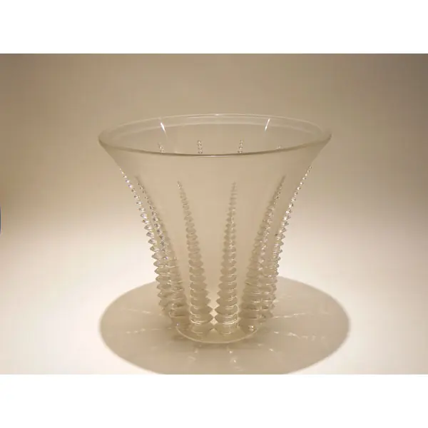 Jarrón Lalique . Modelo Font Romeu - Cerámica y Cristal