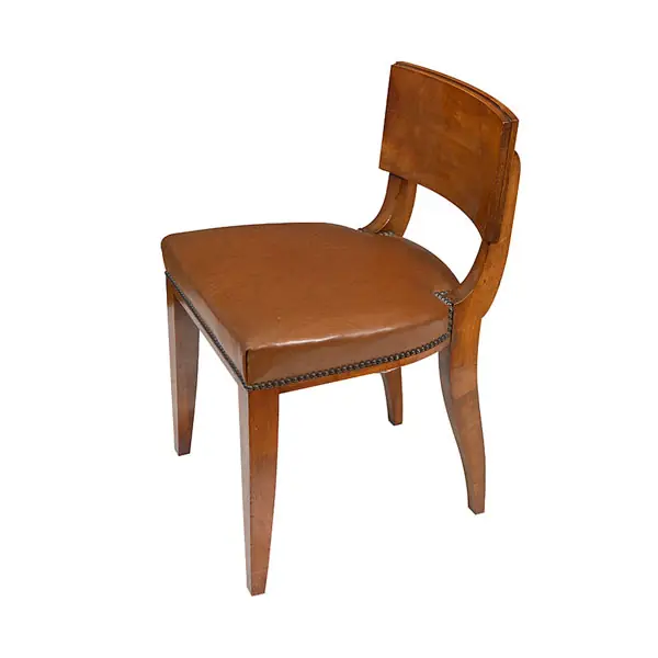 Conjunto de 6 sillas de comedor Art Déco. Francia años 40