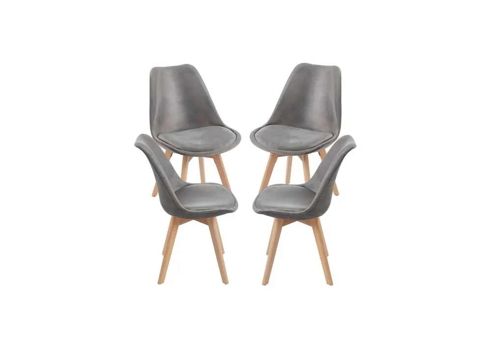 Pack 4 Sillas Synk Terciopelo - Packs Sillas Comedor