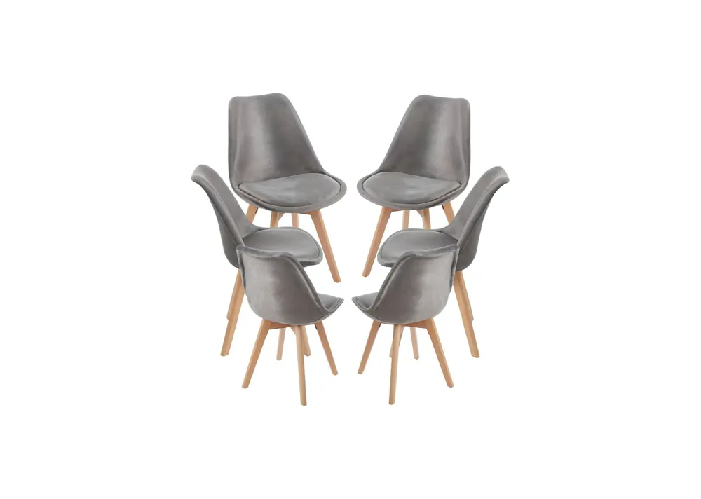 Pack 6 Sillas Synk Terciopelo - Packs Sillas Comedor