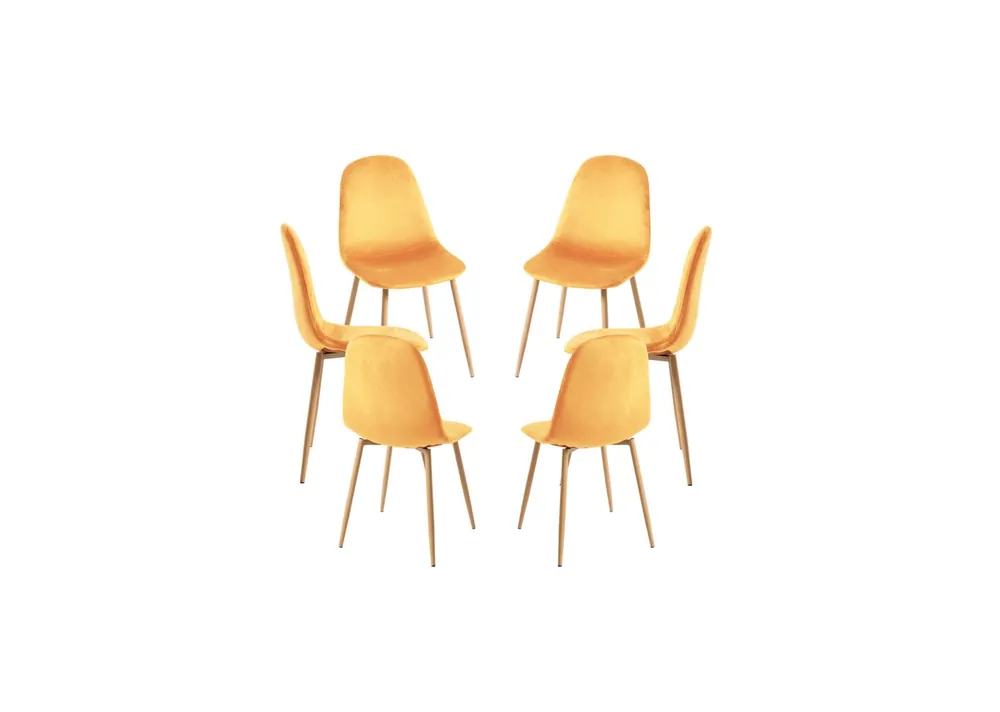 Pack 6 Sillas Teok Terciopelo - Packs Sillas Comedor