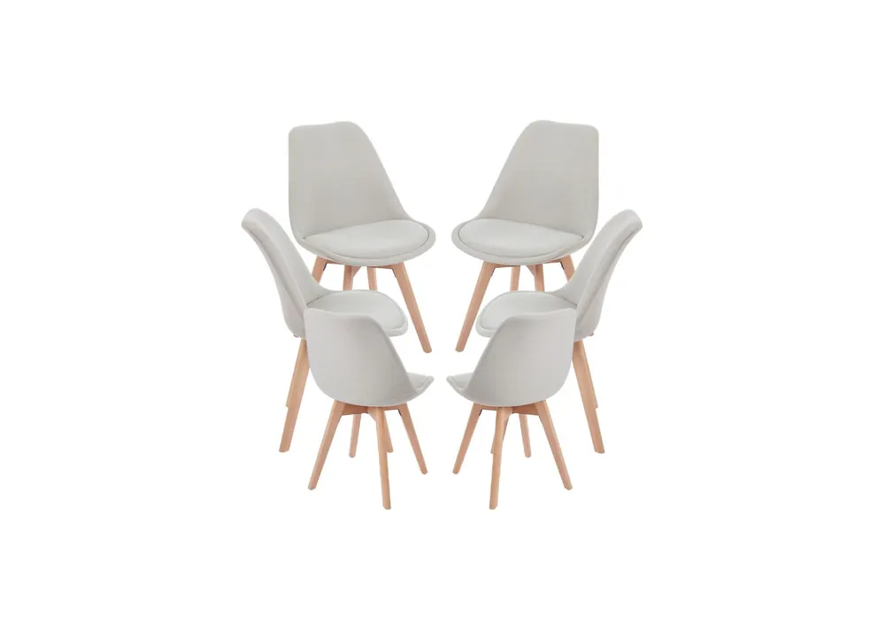 Pack 6 Sillas Synk Tela - Packs Sillas Comedor
