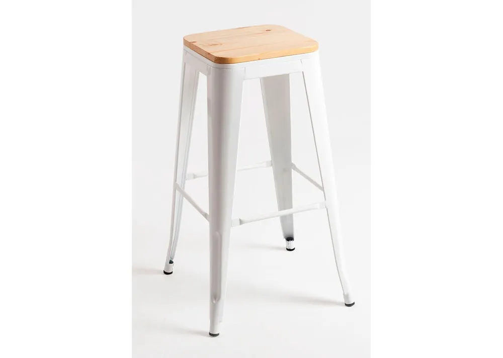 Pack 6 Taburetes Torix Altos Madera Natural - Packs Taburetes Altos