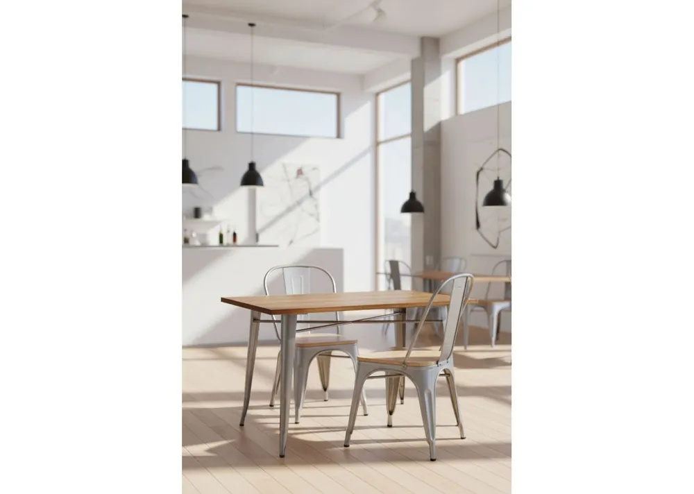 Mesa Torix Rectangular Madera Natural 120 x 60 cm - Mesas