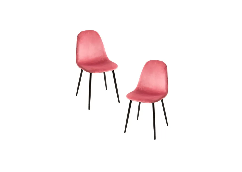 Pack 2 Sillas Teok Black Terciopelo - Packs Sillas Comedor