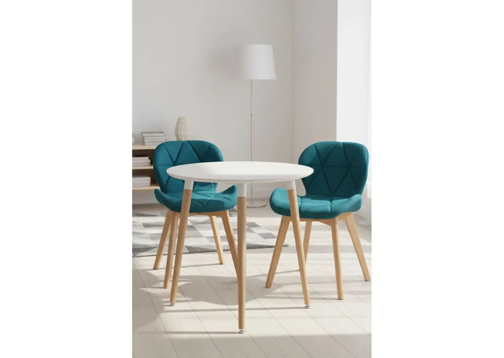 Mesa Tower Redonda 60 cm - Estilo Nórdico