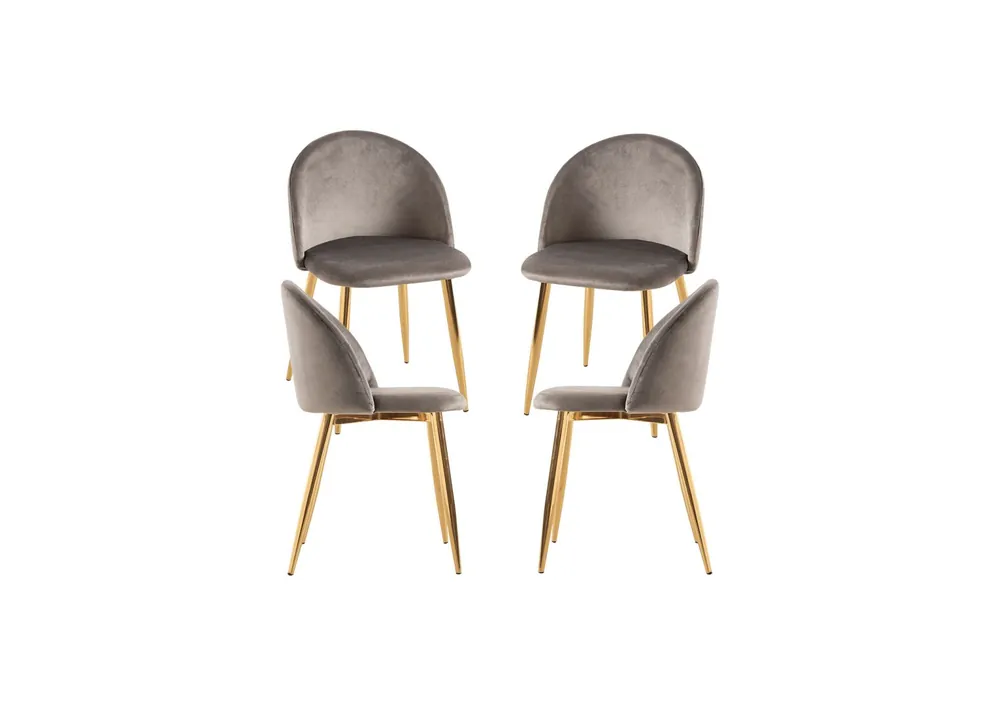 Pack 4 Sillas Vint Terciopelo Golden - Packs Sillas Comedor