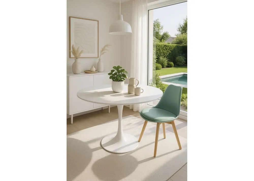 Mesa Kolio 100 cm - Estilo Nórdico