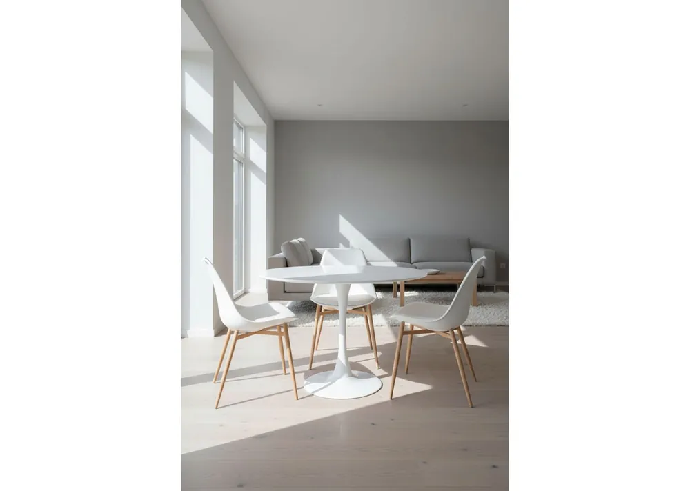 Mesa Kolio 80 cm - Estilo Nórdico
