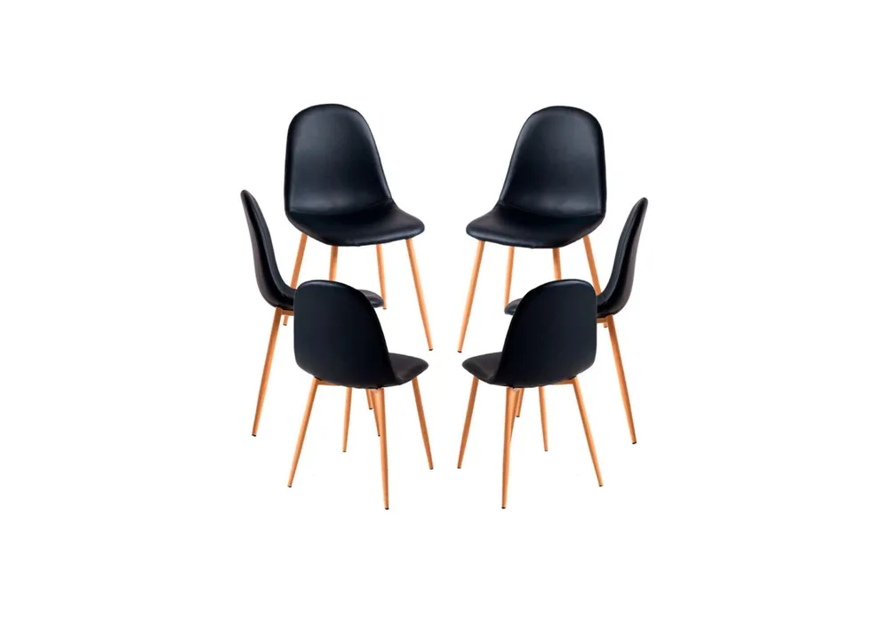 Pack 6 Sillas Teok Polipiel - Packs Sillas Comedor