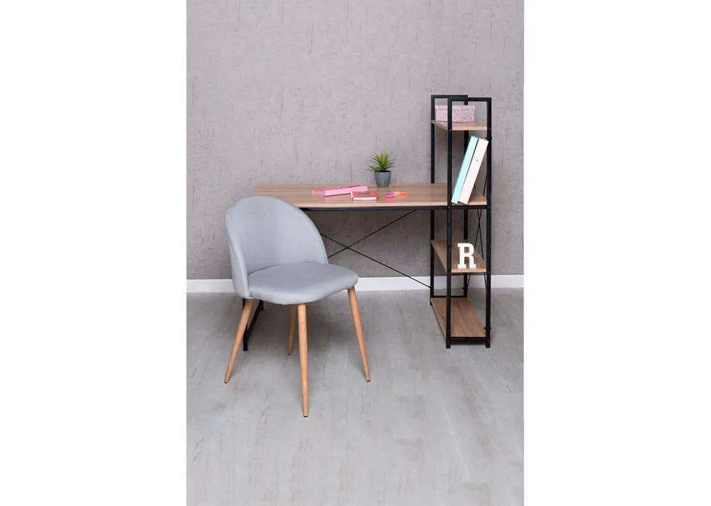 Conjunto Escritorio Kecil y Silla Vint Tela - Muebles