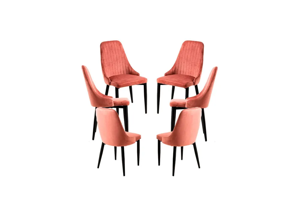 Pack 6 Sillas Kan Terciopelo - Packs Sillas Comedor