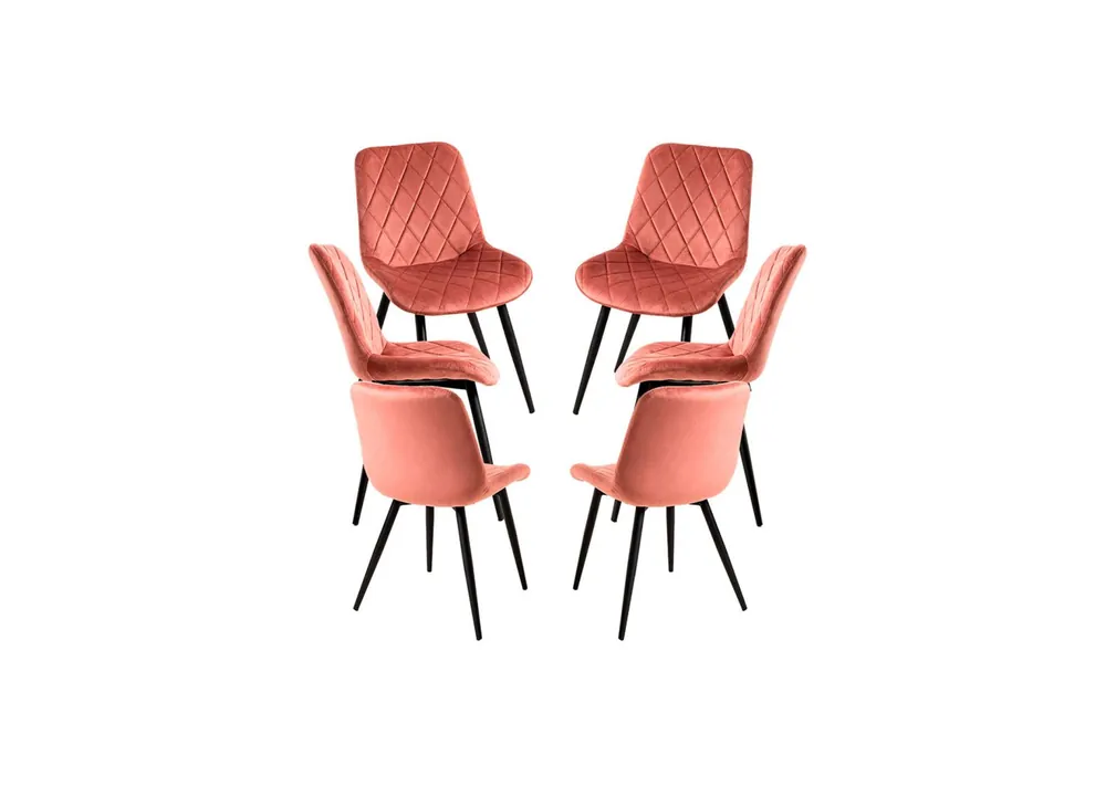 Pack 6 Sillas Min Terciopelo - Packs Sillas Comedor