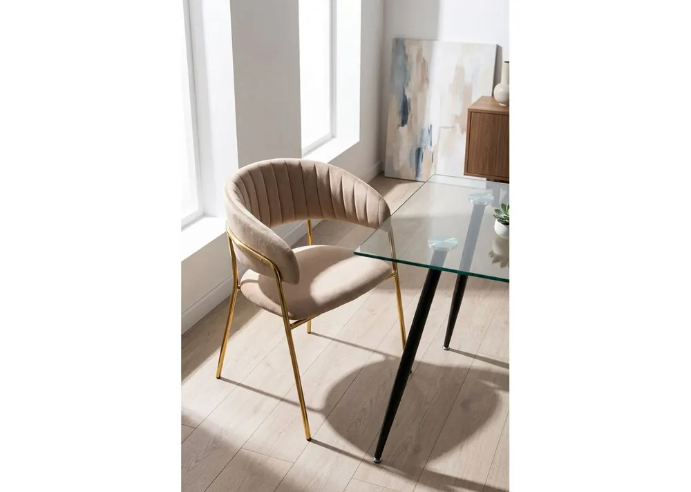 Silla Moniel Golden Terciopelo - Sillas