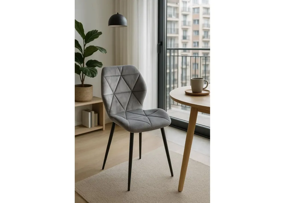 Silla Sesel Terciopelo Patas Negras - Sillas