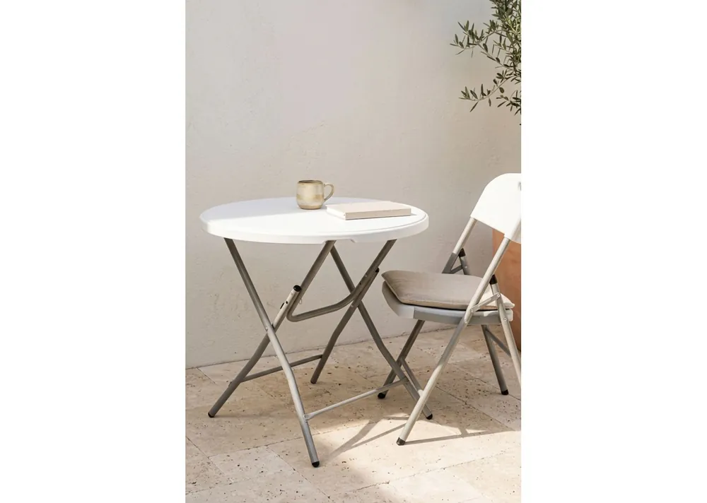 Mesa Resin Redonda 80 cm - Mesas