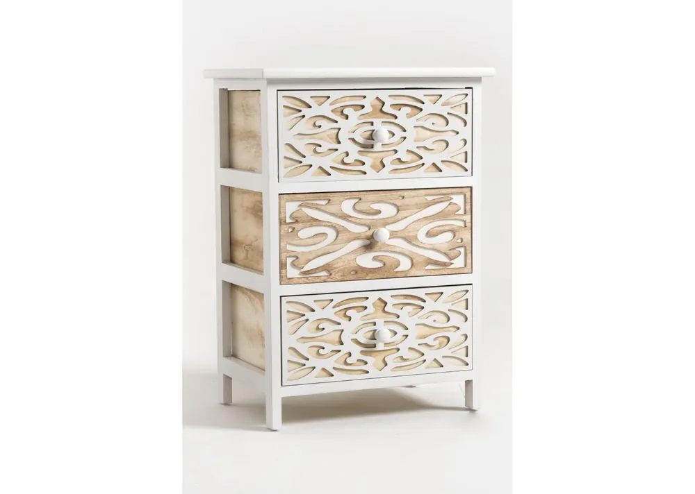 Cajonera Ancha Carvy 3 Cajones - Muebles