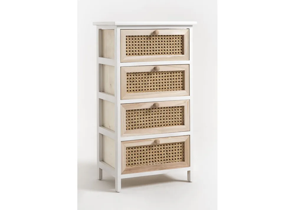 Cajonera Ancha Loney 4 Cajones - Muebles