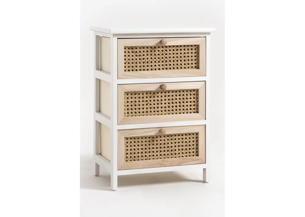Cajonera Ancha Loney 3 Cajones - Muebles