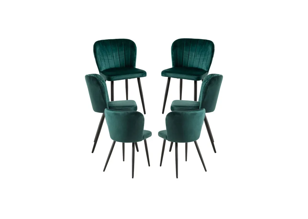 Pack 6 Sillas Luk Terciopelo - Packs Sillas Comedor
