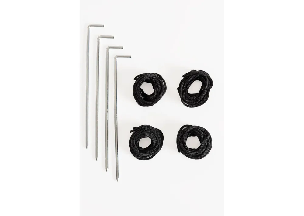 Pack 4 Piquetas con Cuerdas para Carpas Eco - Complementos Carpas Plegables