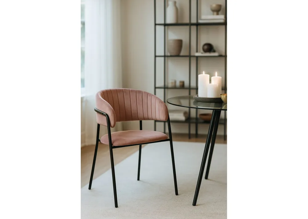 Silla Moniel Black Terciopelo - Sillas
