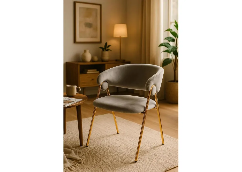 Silla Mihu Gold Terciopelo - Sillas
