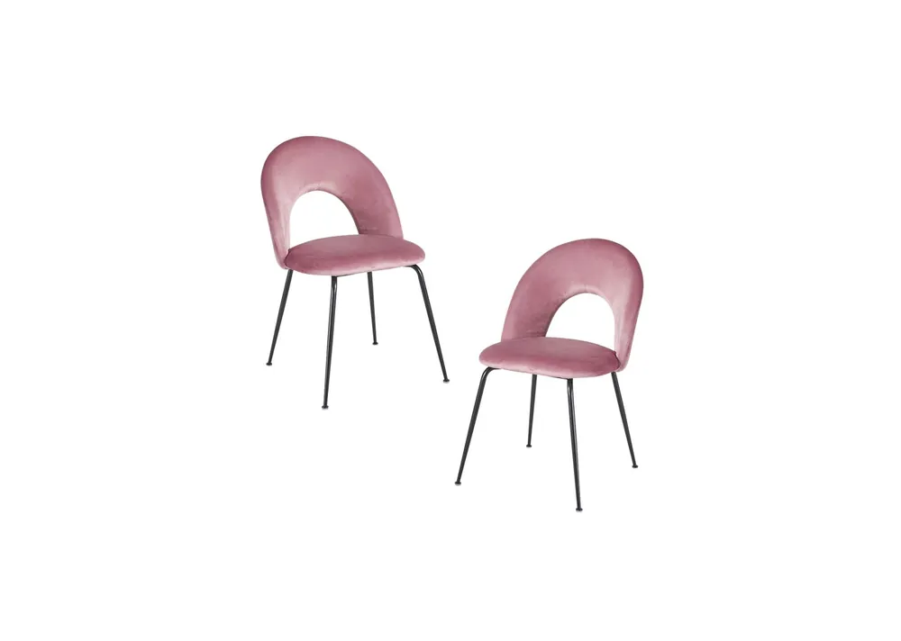 Pack 2 Sillas Dawa Black Terciopelo - Packs Sillas Comedor