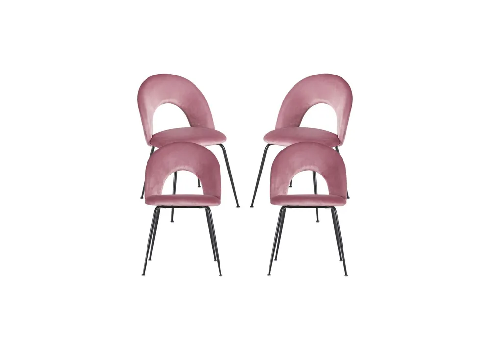 Pack 4 Sillas Dawa Black Terciopelo - Packs Sillas Comedor