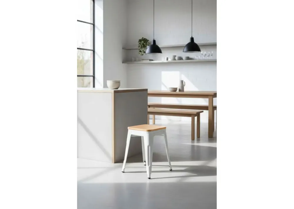 Taburete Torix Pequeño Madera Natural - Taburetes