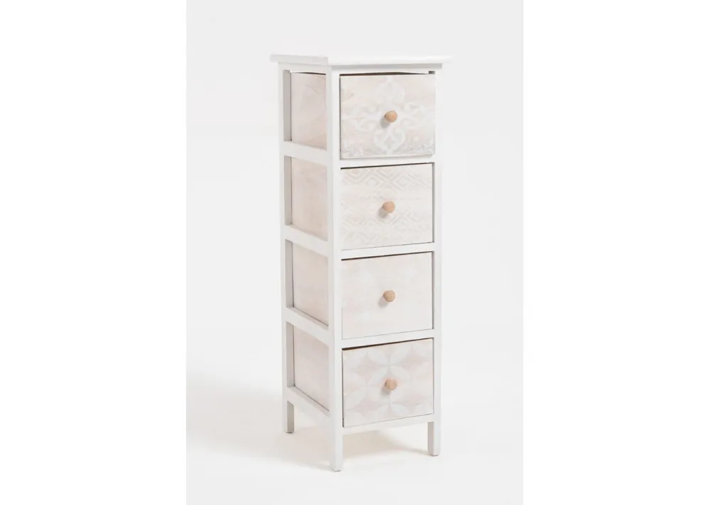 Cajonera Mabet Estrecha 4 Cajones - Muebles