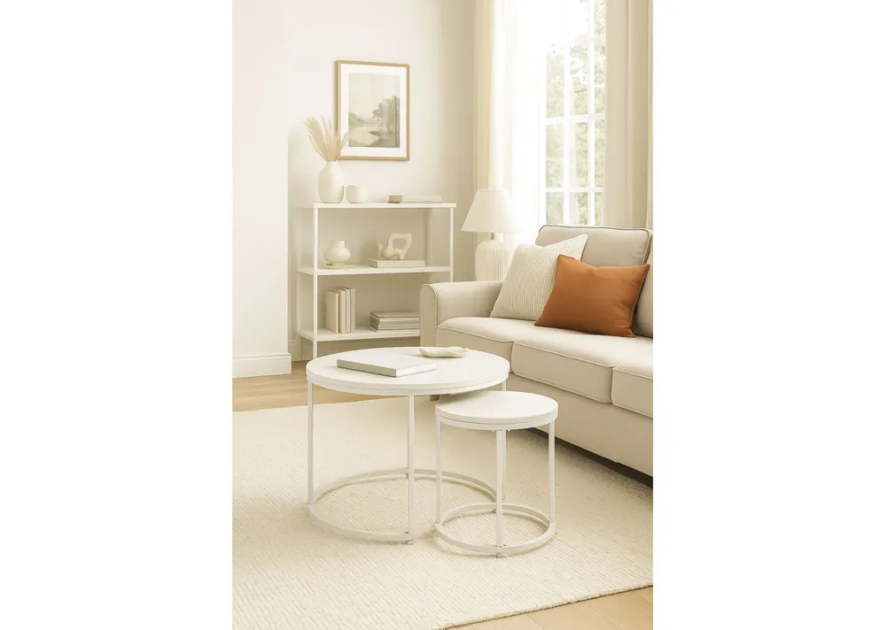 Set 2 Mesas Centro Renty 80 - 48 cm