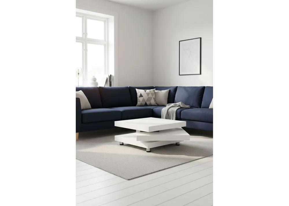 Mesa de Centro Move Triple Balda Blanca 60cm - Mesas