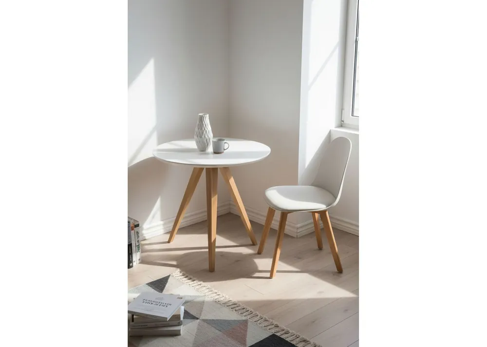 Mesa Synk Force 80 cm - Estilo Nórdico